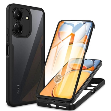 Hibridna Full Body maskica Techsuit "ColorVerse 360" za Xiaomi Redmi 13C 4G / Poco C65 - crna