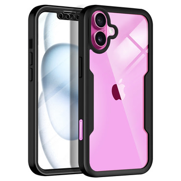 Hibridna Full Body maskica Techsuit "ColorVerse 360" za iPhone 16 Plus - crna