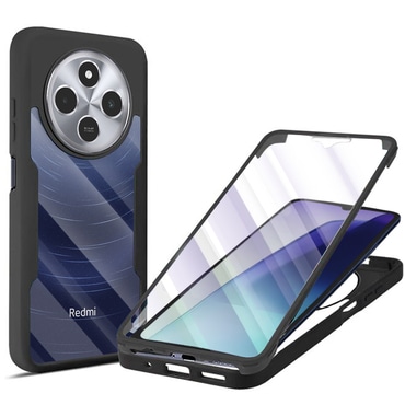 Hibridna Full Body maskica Techsuit "ColorVerse 360" za Xiaomi Redmi 14C / Poco C75 - crna