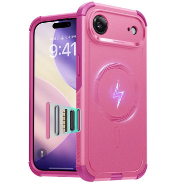 Hibridna maska ESR "Cyber HaloLock" za iPhone Air - pink