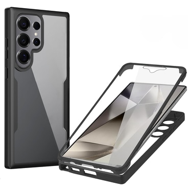 Hibridna Full Body maskica Techsuit "ColorVerse 360" za Samsung Galaxy S25 Ultra - crna