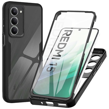 Hibridna Full Body maskica Techsuit "ColorVerse 360" za Xiaomi Redmi 15C 4G / Redmi 15C 5G - crna