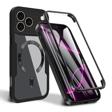 Hibridna Full Body maskica Techsuit "ColorVerse 360 MagSafe" za iPhone 17 Pro - crna