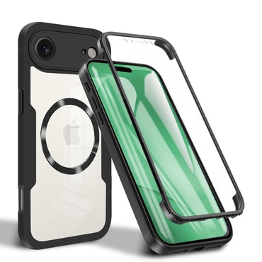 Hibridna Full Body maskica Techsuit "ColorVerse 360 MagSafe" za iPhone Air - crna