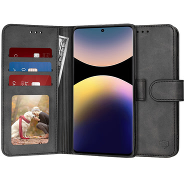 Torbica Techsuit "Diary Book" za Xiaomi Redmi Note 14 Pro 4G - crna