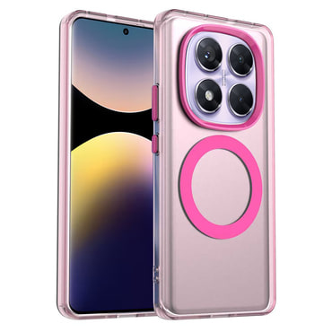 Hibridna maska Techsuit "CandyCase MagSafe" za Xiaomi Redmi Note 14 Pro 4G - pink