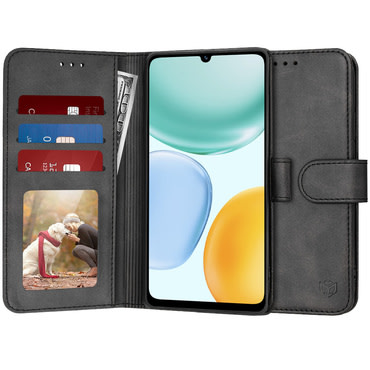 Torbica Techsuit "Diary Book" za Honor X5c Plus - crna