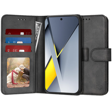 Torbica Techsuit "Diary Book" za Xiaomi Poco F8 Pro - crna