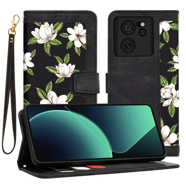 Torbica Techsuit "FlipCraft" za Xiaomi 13T / 13T Pro - flowers of the dawn