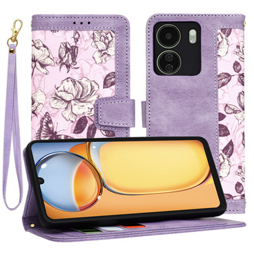 Torbica Techsuit "FlipCraft" za Xiaomi Redmi 13C 4G / Poco C65 - mysterious purple