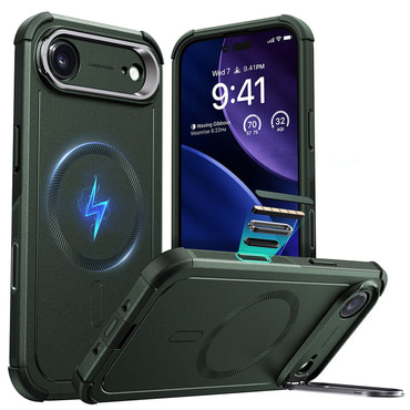 Hibridna maska ESR Cyber Armor Kickstand za iPhone Air - green