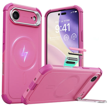 Hibridna maska ESR Cyber Armor Kickstand za iPhone Air - pink