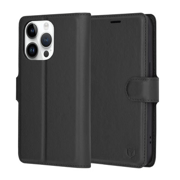 Torbica Techsuit "Leather Folio" za iPhone 14 Pro - crna