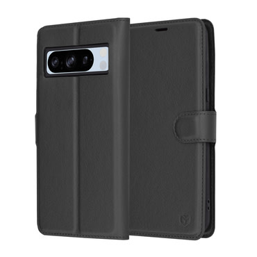 Torbica Techsuit "Leather Folio" za Google Pixel 8 Pro - crna