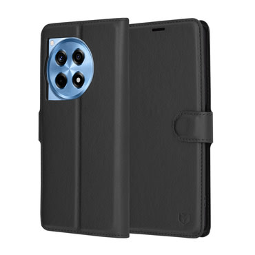 Torbica Techsuit "Leather Folio" za OnePlus 12R - crna