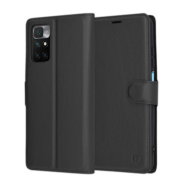 Torbica Techsuit "Leather Folio" za Xiaomi Redmi 10 - crna