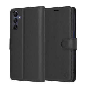 Torbica Techsuit "Leather Folio" za Samsung Galaxy A15 - crna