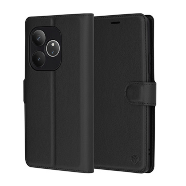 Torbica Techsuit "Leather Folio" za Realme GT 6 - crna