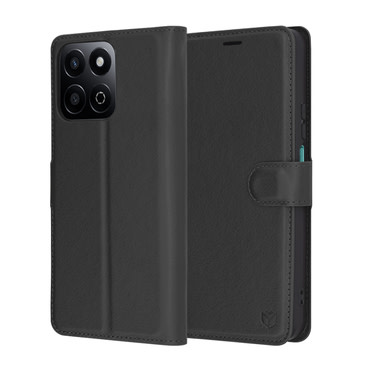 Torbica Techsuit "Leather Folio" za Honor 200 Smart / X7c - crna