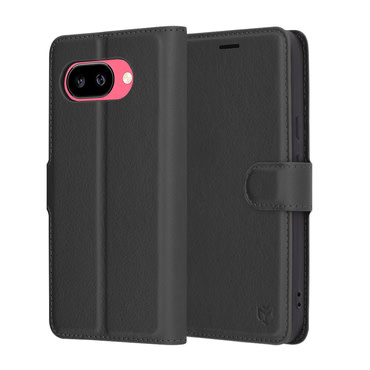 Torbica Techsuit "Leather Folio" za Google Pixel 9a - crna