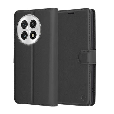 Torbica Techsuit "Leather Folio" za OnePlus 13 - crna