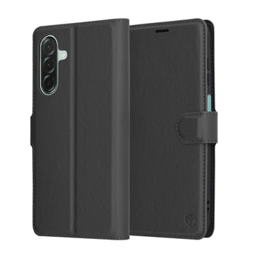 Torbica Techsuit "Leather Folio" za Samsung Galaxy A26 - crna