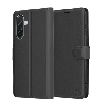 Torbica Techsuit "Leather Folio" za Samsung Galaxy A26 - crna