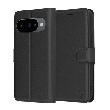Torbica Techsuit "Leather Folio" za Google Pixel 10 / 10 Pro - crna