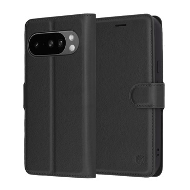 Torbica Techsuit "Leather Folio" za Google Pixel 10 Pro XL - crna