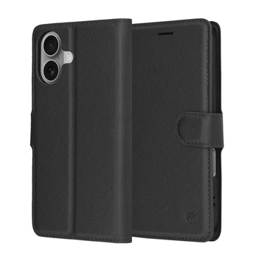 Torbica Techsuit "Leather Folio" za iPhone 17 - crna