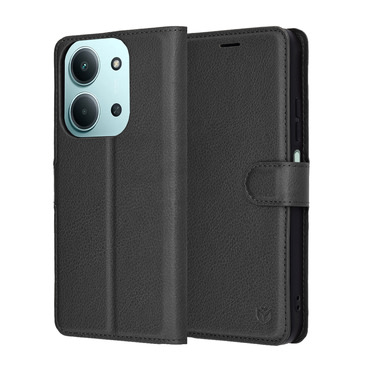 Torbica Techsuit "Leather Folio" za Xiaomi Redmi 15C 4G / Redmi 15C 5G / Poco C85 - crna