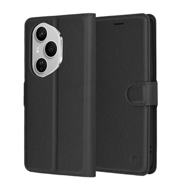 Torbica Techsuit "Leather Folio" za Honor 400 Pro - crna