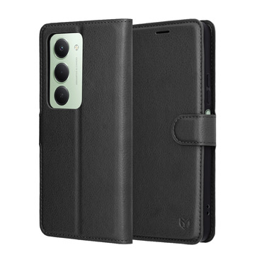 Torbica Techsuit "Leather Folio" za Xiaomi Redmi 15 4G / Redmi 15 5G - crna