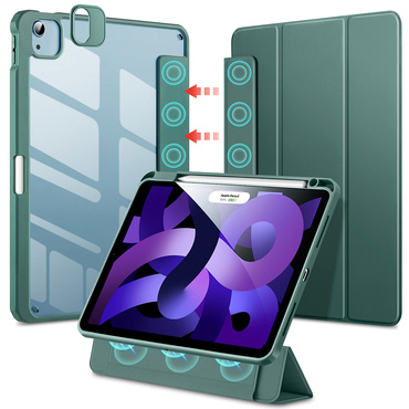 Magnetna 2u1 maska ESR "Rebound Hybrid Pro" za iPad Pro 11 2021 / iPad Air 2020 / iPad Air 2022 - forest green