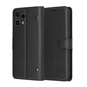 Torbica Techsuit "Leather Folio" za Nothing Phone (3a) Lite - crna