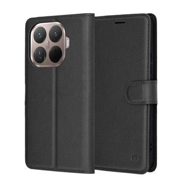 Torbica Techsuit "Leather Folio" za Xiaomi 17 Ultra - crna