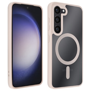 Hibridna maska "PastelMag" s magnetom Magsafe za Samsung Galaxy S26 Plus - light pink