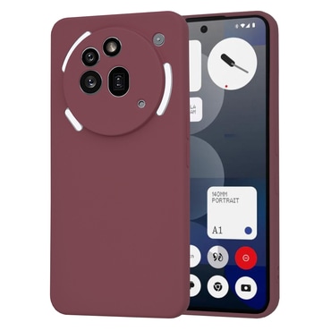 Silikonska maska Techsuit SoftFlex za Nothing Phone (3a) Pro - tamnocrvena