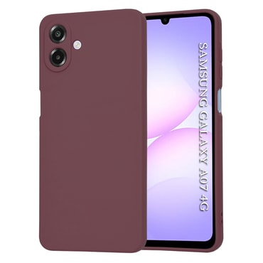 Silikonska maska Techsuit SoftFlex za Samsung Galaxy A07 - tamnocrvena