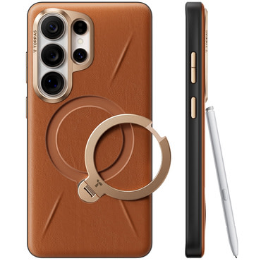 Premium maskica Torras "QPRO Leather" za Samsung Galaxy S26 Ultra - brown
