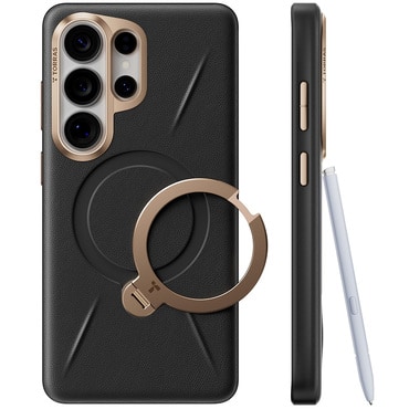 Premium maskica Torras "QPRO Leather" za Samsung Galaxy S26 Ultra - lovry black