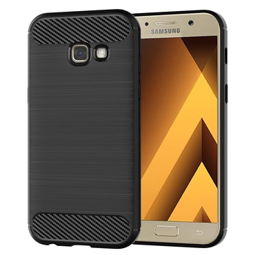 TPU gel maska  "Brushed Carbon" za Samsung Galaxy A5 2017 - crna