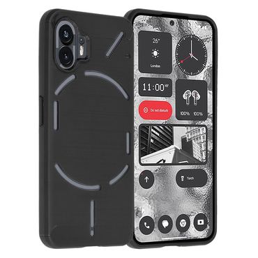 TPU gel maska  "Brushed Carbon" za Nothing Phone (2) - crna