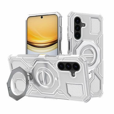 Hibridna maska "Carbon Shield Pro" za Samsung Galaxy A57 - white transparent