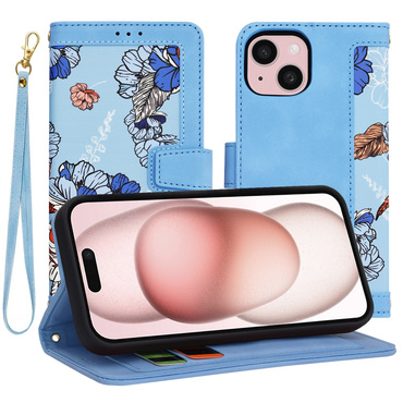 Torbica Techsuit "FlipCraft" za iPhone 15 - vibrant blue