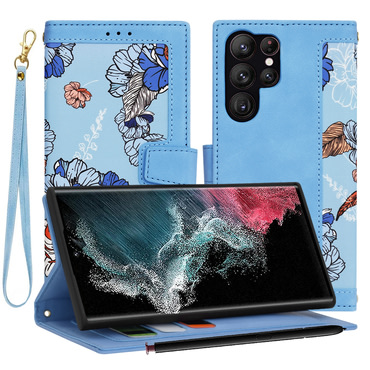 Torbica Techsuit "FlipCraft" za Samsung Galaxy S22 Ultra - vibrant blue