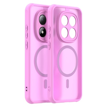 Hibridna maska "HaloFrost II MagSafe" za Xiaomi Redmi Note 15 Pro 5G - pink