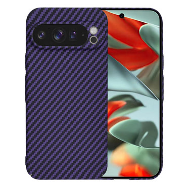 Čvrsta TPU maska Techsuit "Carbonite FiberShell" za Google Pixel 9 Pro XL - purple