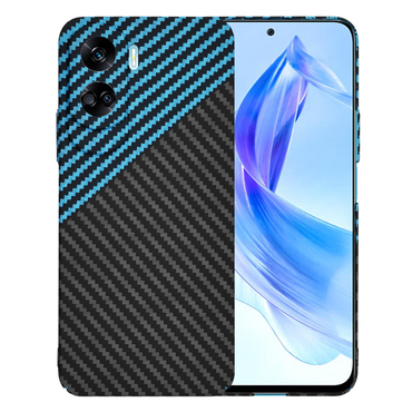 Čvrsta TPU maska Techsuit "Carbonite FiberShell" za Honor 90 Lite - blue pulse