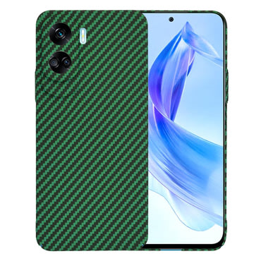 Čvrsta TPU maska Techsuit "Carbonite FiberShell" za Honor 90 Lite - green